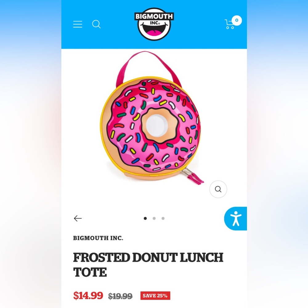 Big Mouth Donut Lunch Tote